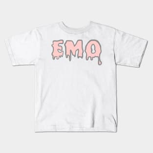 Pink EMO Kids T-Shirt